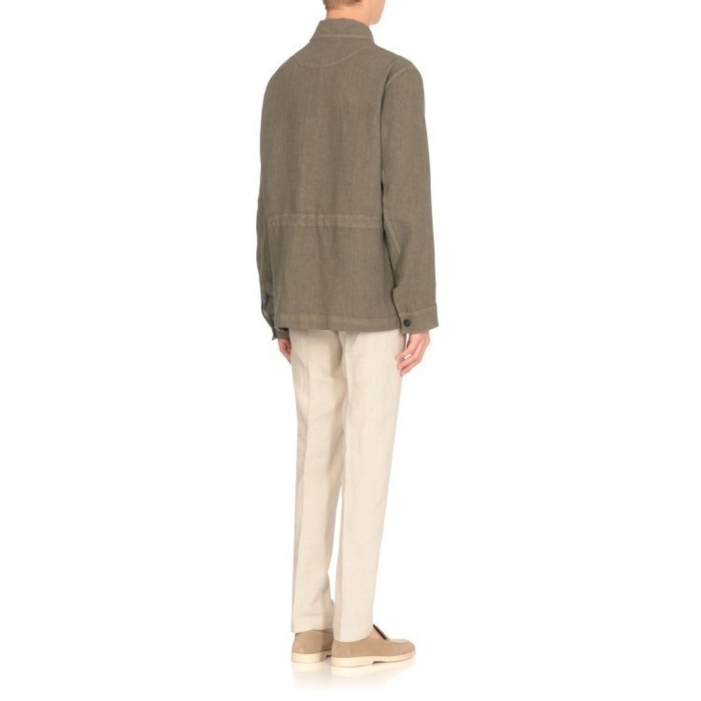 Peserico Green Linen Shirt - NWT - Picture 3 of 5